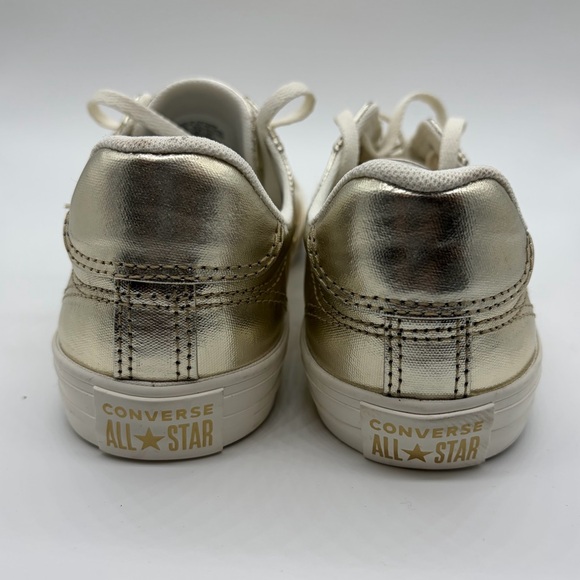 Converse Metallic Gold and White Low-Tops - Picture 4 of 6